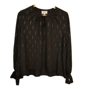 3/$20🌺 Everly Black & Gold Blouse
